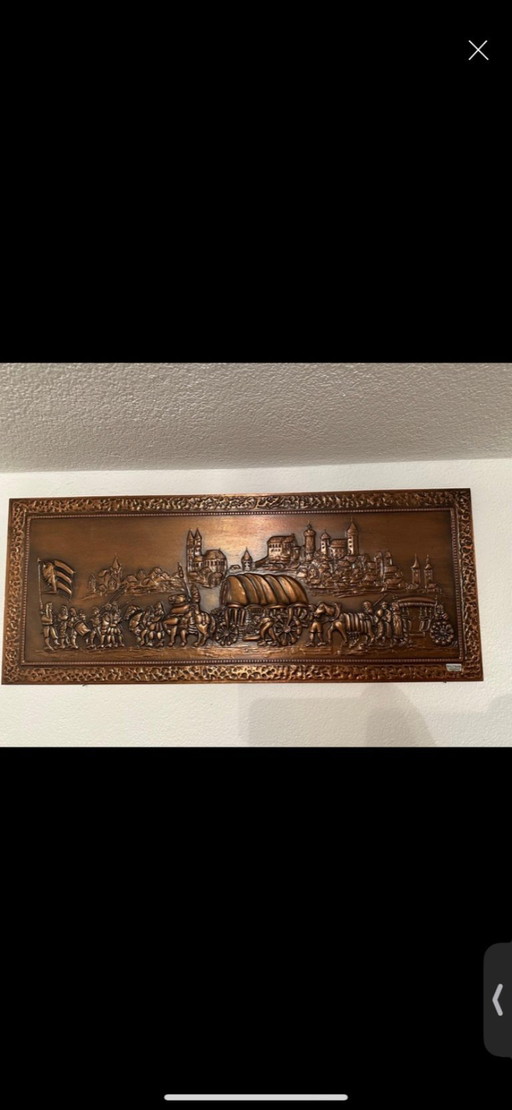 Copper relief / copper picture 110x45