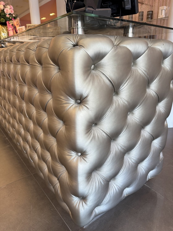 Theke/Bar, handgefertigt – Aufbewahrungsschrank, Textile (photo 3 of 8)