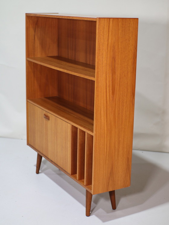 Image 1 of Bibliothèque avec boîtes de rangement Clausen & Søn Danish Vintage Teak