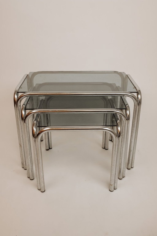 Vintage mimiset chroom jaren '80 - set van 3