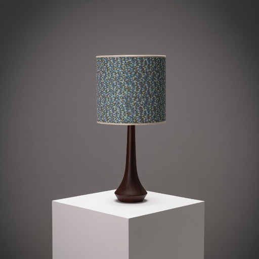 1x Scandinavian table lamp with Rubelli lampshade