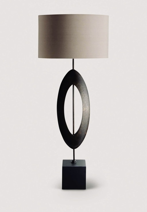 Porta Romana Sculpted Manhattan Large table lamp set 2 pieces