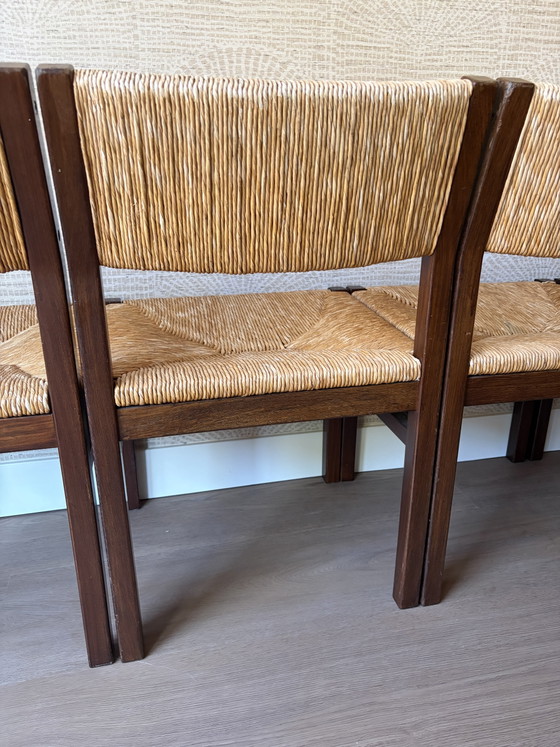 Image 1 of 4x Cees Braakman Pastoe stoelen 