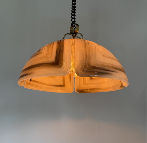 Vintage XL Pendelleuchte, Cristallux '70