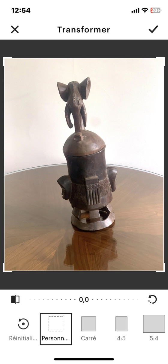 Zeldzaam Koninklijk Baoulé Orakel "Mounu" – Olifant van Dualiteit – 53cm – Beeldhouwkunst, Wood (photo 20 of 26)