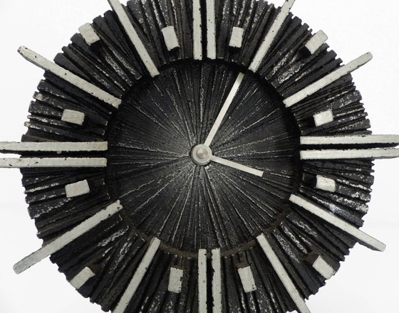 Image 1 of Brutalistische Tischuhr von Casper Kunstguss, Deutschland 1970