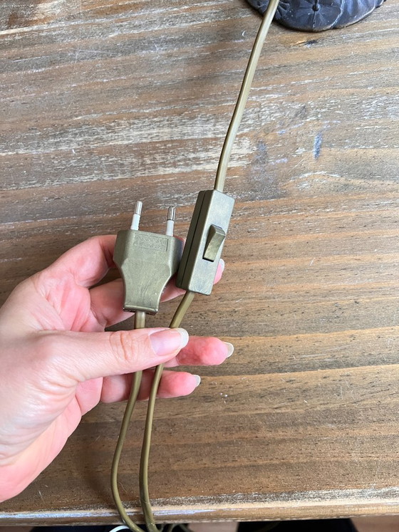 Image 1 of Vintage Tiffany style table lamp, small floor lamp