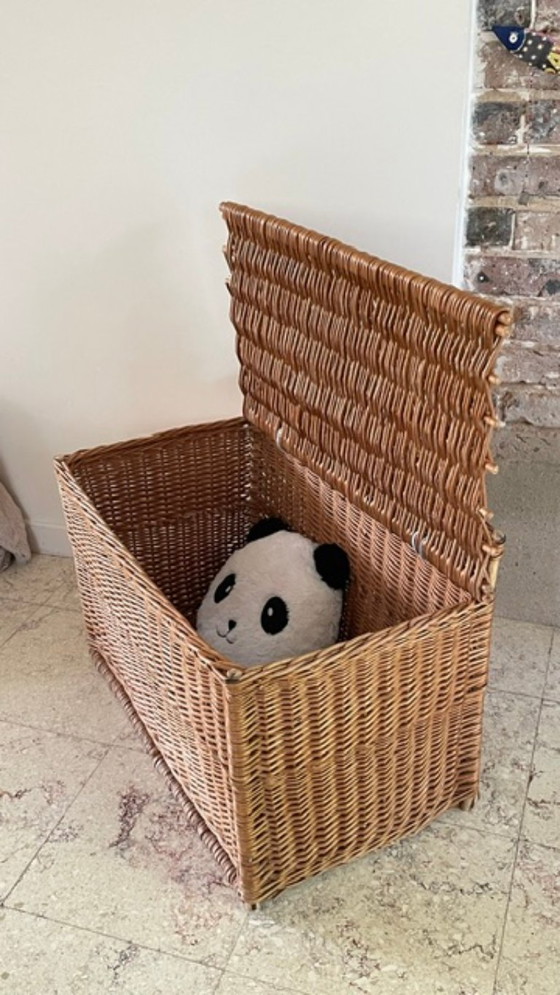 Handgemaakte, gesigneerde vintage aardewerk vaas – Ladekasten, Rattan (photo 26 of 37)