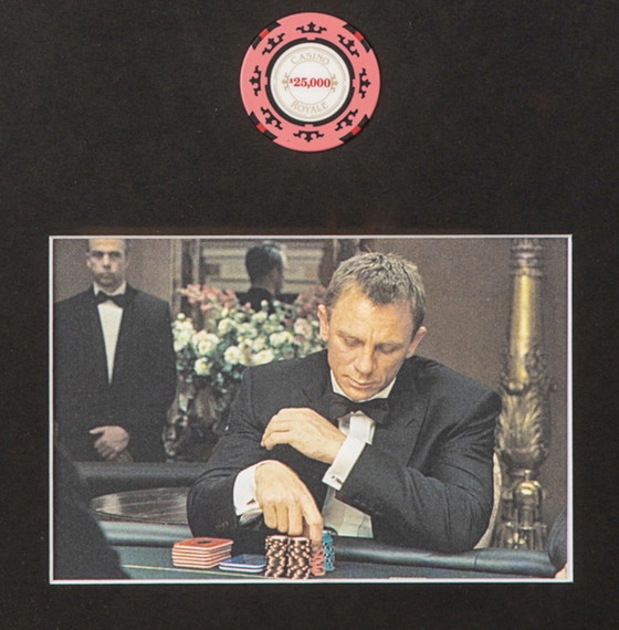 Cornice da collezione 007 Casino Royale 2006 POKER FICHE 25.000 Oggetti di scena originali del film (photo 3 of 9)