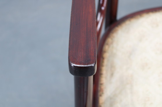 Image 1 of Beukenhouten bank en stoel