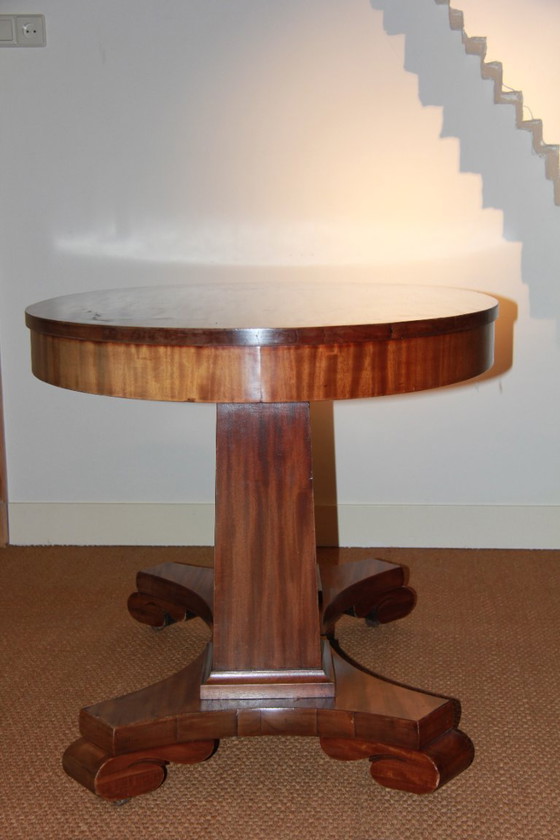 Image 1 of ovale console tafel empire stijl