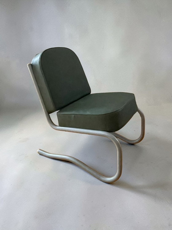 Image 1 of Set di 2 poltrone lounge di design Bauhaus, anni '70