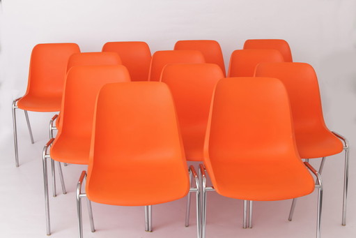 6 Stapelstoelen Vintage 1970, Duitsland