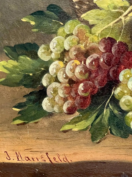 Josef Mansfeld ( ). Still life with flowers and fruit. – Paintings & Drawings, Canvas (photo 5 of 8)