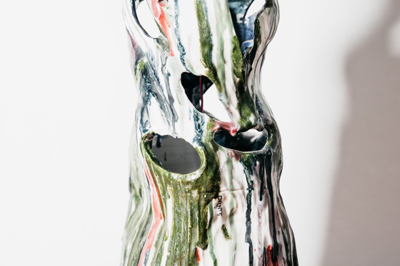 Image 1 of Ernesto Treccani Attr. Ceramic Table/Floor Lamp Modern Design