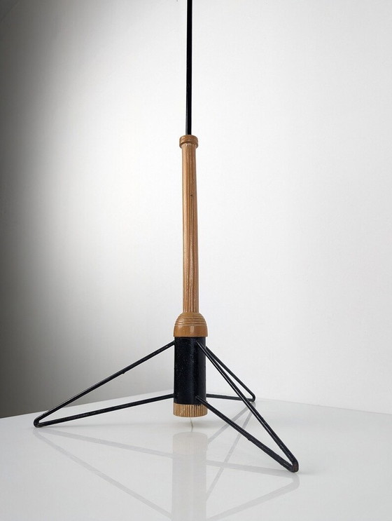 Image 1 of Mid-Century Tripod Floor Lamp