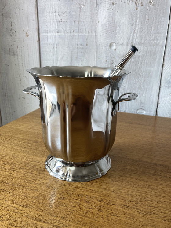 Image 1 of Guy Degrenne Ice Bucket with Tongs