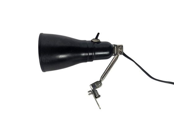 Pfaff - Industrial Bakelite Machine Lamp - Adjustable Arm - Germany - 1950s – Desk lamps, Metal, Plastic (photo 4 of 9)
