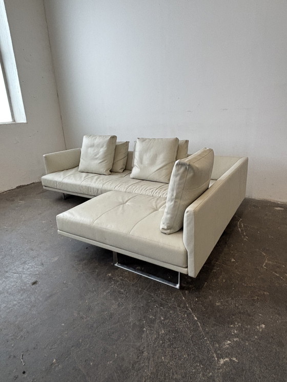 Image 1 of Walter Knoll Prime Time Ecksofa Leder hellgrau 