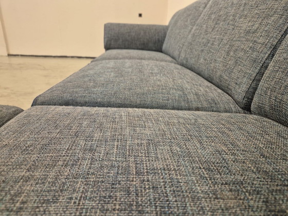 Image 1 of Montel Fresh – Ecksofa – Grau-Blau – Stoff – Design