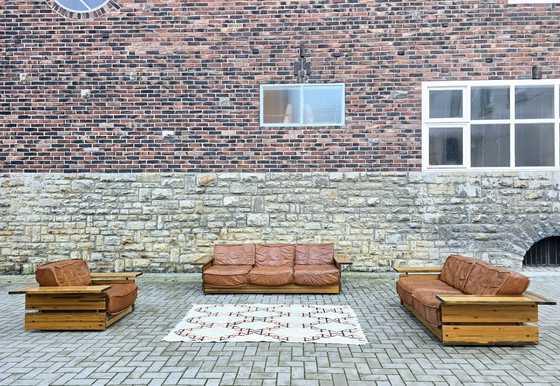 Image 1 of Hämeen Kalustaja 70s bancs canapé ensemble canapé vintage 