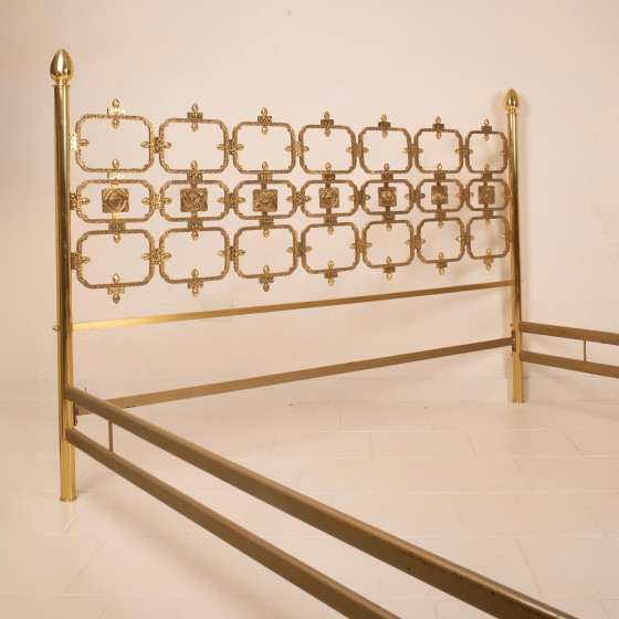 Lit en Laiton Moderne Italien Luciano Frigerio, Italie 1960 – Matelas et sommiers (photo 21 of 26)