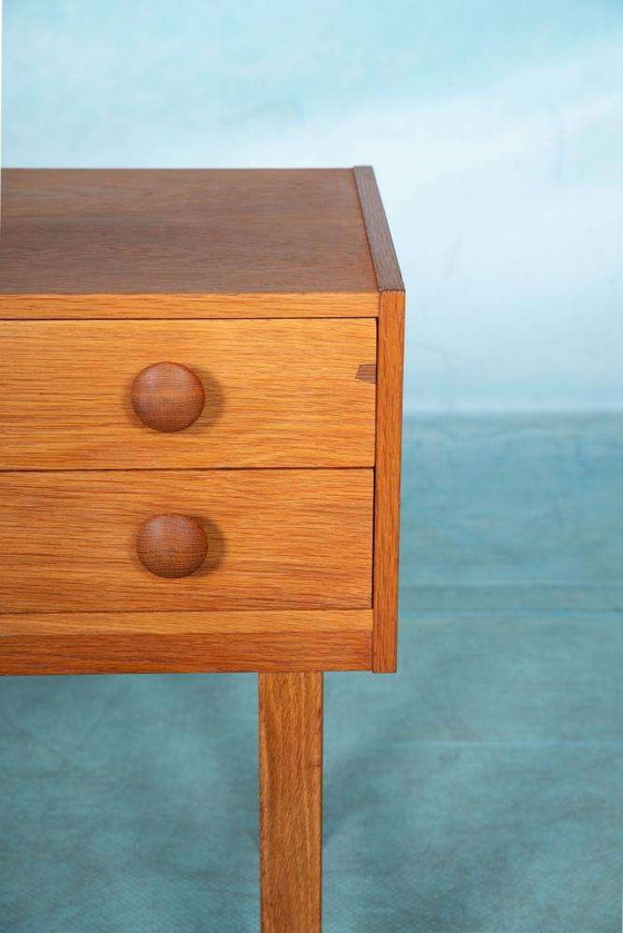 Image 1 of Minimalist chest of drawers oak blond Scandinavian vintage chest