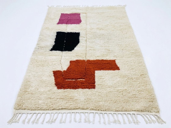 Image 1 of Marokkanischer Wollteppich – Einzigartiges Design & Handarbeit