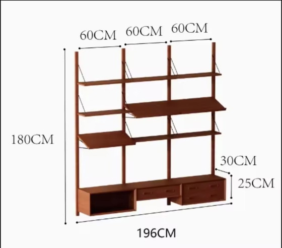 Vintage Wall System - As Good As New – Geen, Wall cabinet, Metal, Wood (photo 10 of 10)