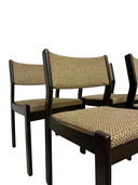 4x mid century modern eetkamerstoelen