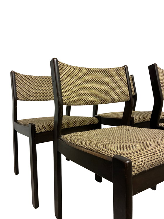 Image 1 of 4x mid century modern eetkamerstoelen