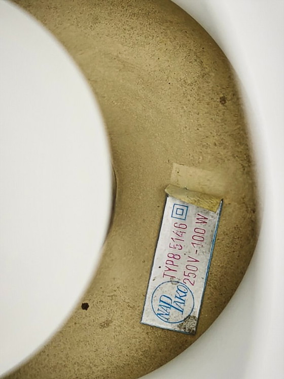Image 1 of Lampada da tavolo in vetro opalino Napako, Cecoslovacchia, anni '70