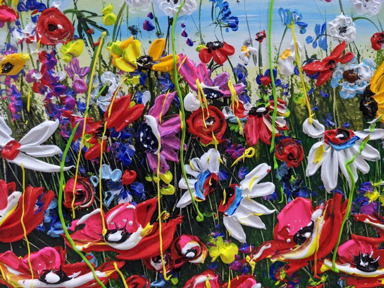 Evelina Vine - Blossoms in Bloom - Artist Painting – Paintings & Drawings, Canvas (photo 4 of 9)