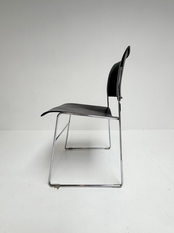 Set di 6 Sedie Impilabili di David Rowland per HOWE, anni '70 – Sedie da pranzo, Metallo, Vintage (photo 7 of 13)
