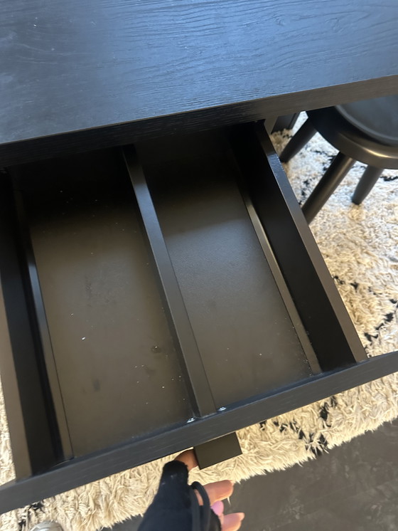 Image 1 of Mesa de juego LEGO de madera maciza a medida 120x120 + 4 taburetes Eichholtz