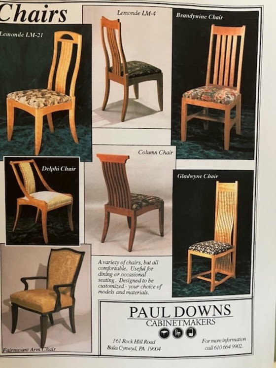 Image 1 of Solid cherry wood dining chairs