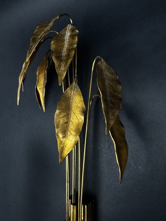 Image 1 of Coppia di appliques Maison Charles "Lauriers", 1960 circa