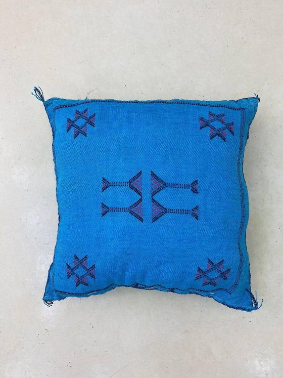 Marokkanisches handgemachtes Kissen 60*60cm – Wool, Cotton (photo 2 of 6)