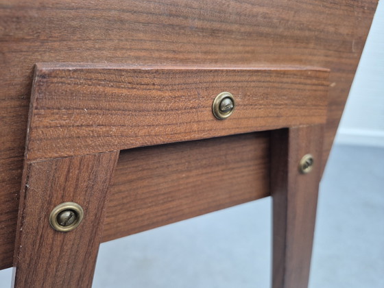 Vintage teak wood sewing thread/supplies table/cabinet. – Side tables (photo 9 of 13)