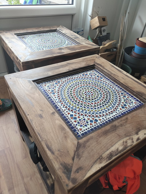 Mosaic side table