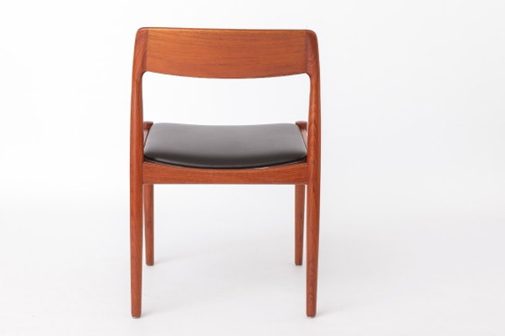 Lot de 4 Chaises de salle à manger danoises en teck par Scantic Møbelværk, Mid-Century Modern, années 60 (photo 8 of 10)