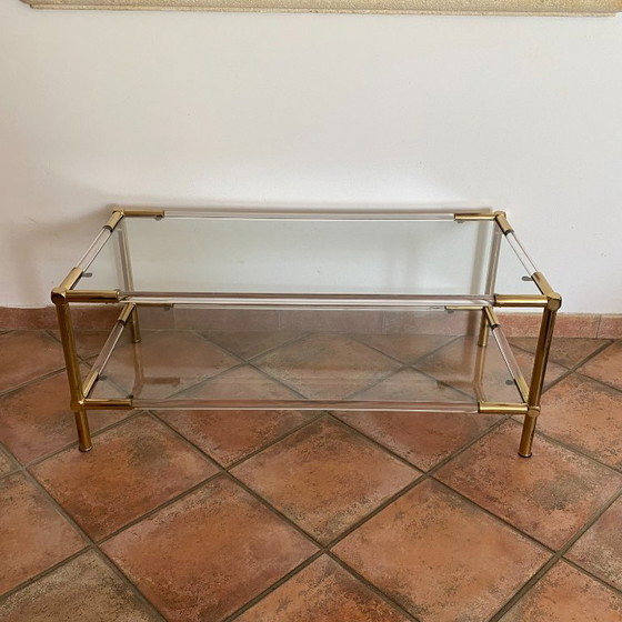 Mesa de centro Roche Bobois. 1970. Regencia de Hollywood. – Mesas de centro, Glass, Plexiglass (photo 3 of 7)