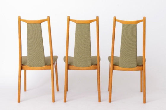 Image 1 of Vintage Dining Chairs Set of 4, Mid Century Modern Chairs, 1960s German Casala Chairs, Restored Wooden Dining Chairs