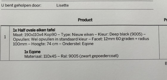 Image 1 of Table du Sud table à manger ovale