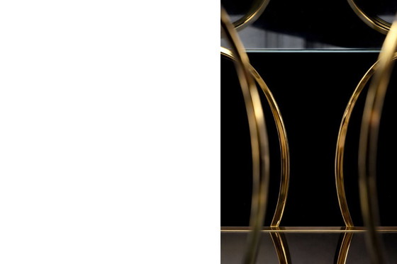 Image 1 of Vintage Mid-Century Italian Modern Glass Coffee Tables, 1960s, Set of 2