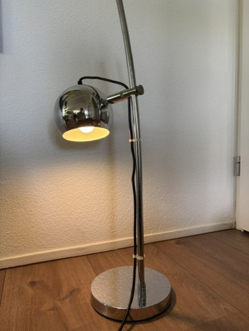 Space Age 70s chrome desk/table lamp – tafellampen, Metal
