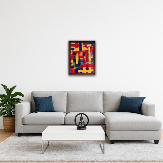 Image 1 of Abstract acrylschilderij 40x30cm.