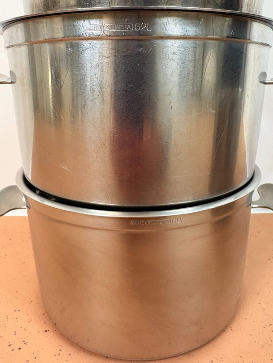 Image 1 of Juego de 5 sartenes de acero inoxidable Gero Zilmeta - Dick Simonis