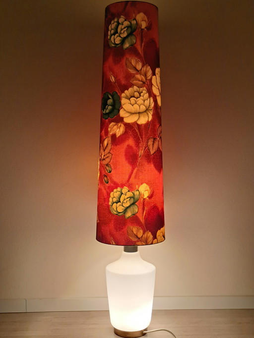 🔴⚪️ Original DORIA Floor Lamp – 60s/70s – Large, rare, excellent condition