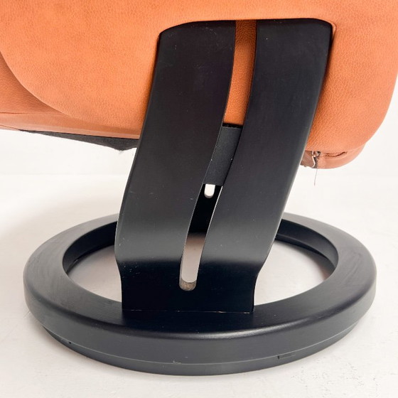 Poltrona reclinabile con pouf Hjort Knudsen, anni '90 – Poltrone relax, Leather, Wood, Vintage (photo 14 of 20)